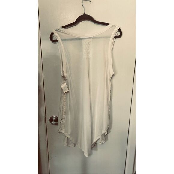 Johnny Was Pete & Greta White Silk Blend Eyelet Sleeveless Top Size S - Picture 8 of 9